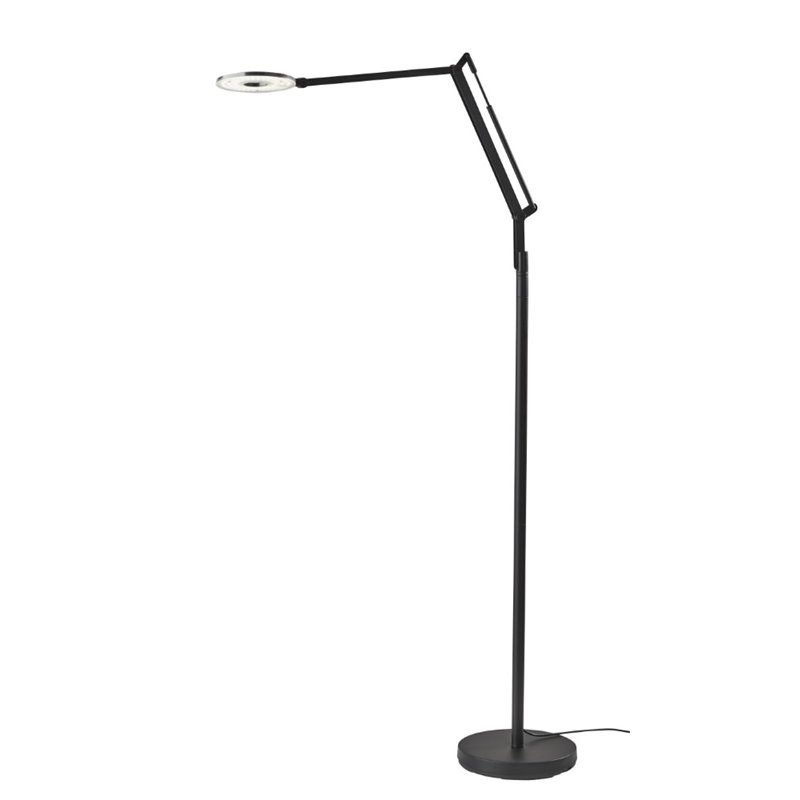 Adesso Home Gordon Metal LED Floor Lamp in Black | Cymax Business