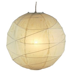 adesso home orb bamboo pendant in natural