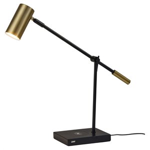 adesso home collette metal adessocharge led desk lamp