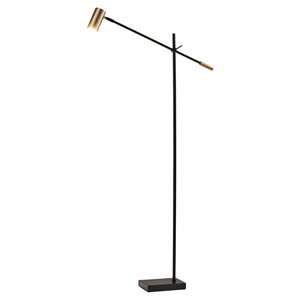adesso home collette metal led floor lamp