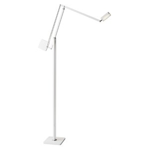 Adesso Home ADS360 Cooper Metal LED Floor Lamp in Matte White