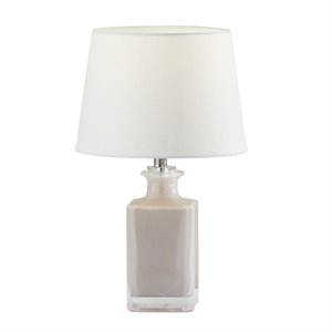 Adesso Home Glass Table Lamp in Light Purple