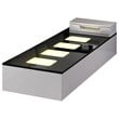 Bahamas 6-Pc Cali King Platform Bedroom Set w/Module Platform Stand-White/Black