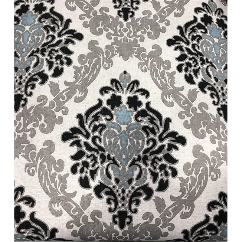 Best Master Adelmo Floral Pattern Fabric Upholstered Accent Chair in Natural