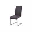 Best Master Alison 5-Piece Modern Glass Top Dinette Set in Gray