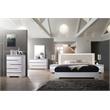 Best Master Athens 5-Piece Eastern King Platform Bedroom Set in White Lacquer