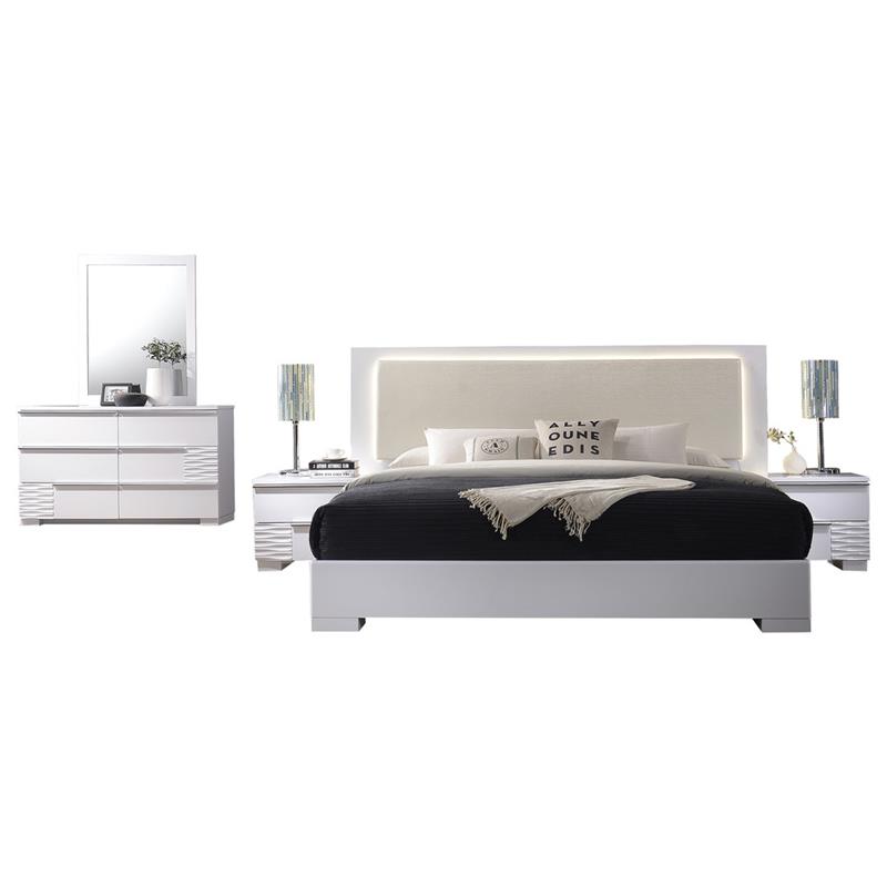 Best Master Athens 5 Piece Queen, Modern Queen Platform Bedroom Sets