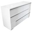 Best Master Athens Poplar Wood Bedroom Dresser in White Lacquer