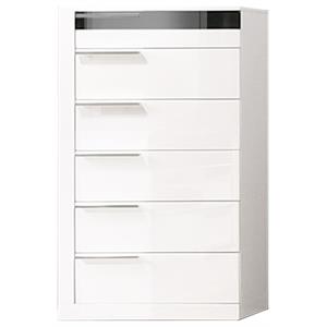 best master bahamas 6-drawer poplar wood bedroom chest in black/white