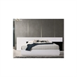 Best Master Bahamas Poplar Wood California King Platform Bed in Black/White