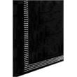 Best Master Barcelona Poplar Wood 3-Drawer Bedroom Dresser in Black High Gloss