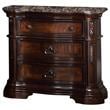 Best Master Barney's Traditional 5-Piece Cali King Set in Walnut w/Marble Top
