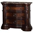 Best Master Barney's Traditional 5-Piece Eastern King Set in Walnut w/Marble Top