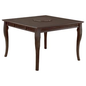 best master betty solid wood counter height pub table in dark cherry
