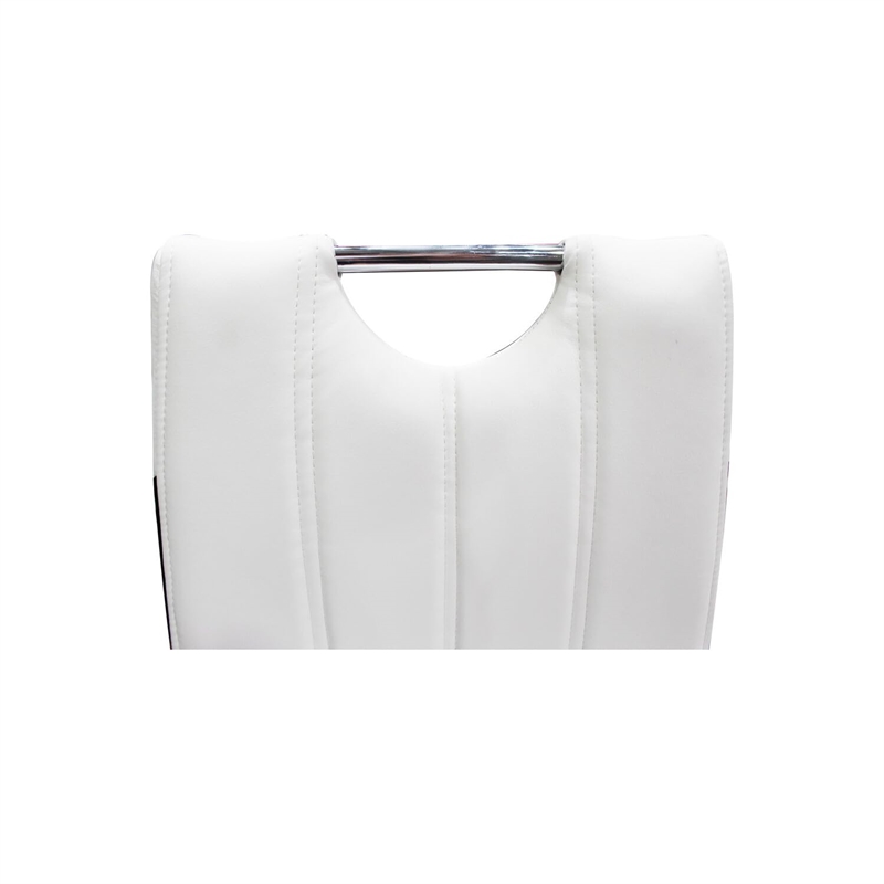 Best Master Bono 5-Piece Modern Solid Wood Dining Set in White