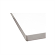 Best Master Bono Modern Solid Wood Rectangular Dining Table in White Lacquer