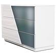 Best Master Manchester 5-Piece Wood Cal King Bedroom Set in Zebra/White