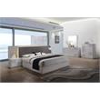 Best Master Naple 5-Piece Poplar Wood Cal King Platform Bedroom Set Gray/Silver