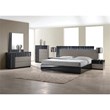 Best Master Romania 5-Piece Engineered Wood Cal King Bedroom Set - Black/ Zebra