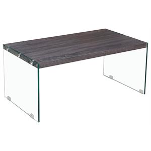 best master hingham rectangular clear glass legs coffee table