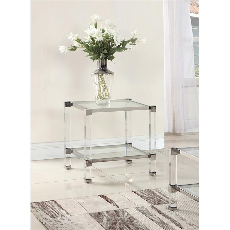 best master furniture glass with acrylic coffee table