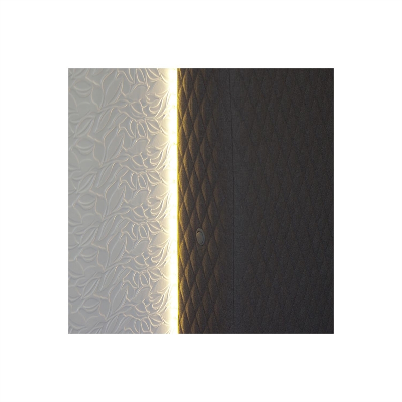 Best Master Naple Poplar Wood Queen Platform Bed in Gray/Silver Line