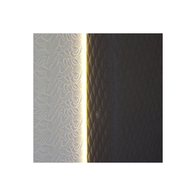 Best Master Naple Poplar Wood Cal King Platform Bed in Gray/Silver Line