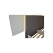 Best Master Naple Poplar Wood Cal King Platform Bed in Gray/Silver Line