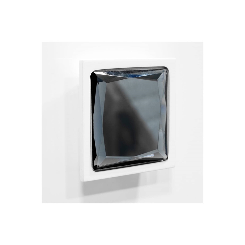 Best Master France 2-Drawer Poplar Wood Bedroom Nightstand in White Lacquer