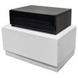 Best Master Ireland Poplar Wood Bedroom Nightstand in White/Black
