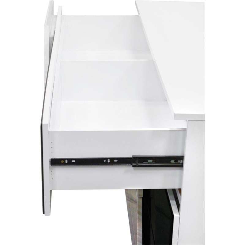 Best Master Manchester 3-Drawer Poplar Wood Bedroom Dresser in Zebra/White