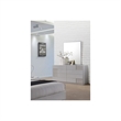 Best Master Naple 2-Piece Poplar Wood Dresser and Mirror Set in Gray/Silver Line