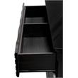 Best Master Romania 2-Pc Poplar Wood Dresser and Mirror Set in Black/Zebra Gray