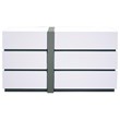Best Master Seville 2-Piece Engineered Wood Dresser and Mirror Set in White