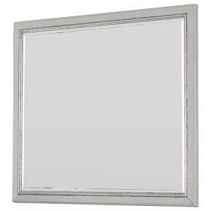 Best Master Emory Solid Wood and Glass Wall Vanity Mirror in Antique Cream