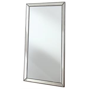 best master jameson solid wood frame full length floor mirror in silver antique