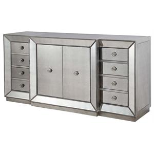 best master jameson solid wood side board in silver antique