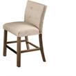 Best Master Hadley Solid Wood Counter Height Chair - Light Gray/Beige (Set of 2)