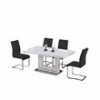Best Master England Modern Solid Wood Dining Table in White Lacquer