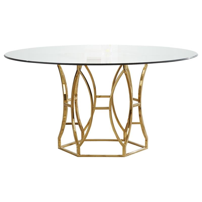 Glass Round Dining Table, 54 Dining Table Round