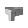 Best Master Luxembourg Solid Wood Rectangular Dining Table in Rustic Gray