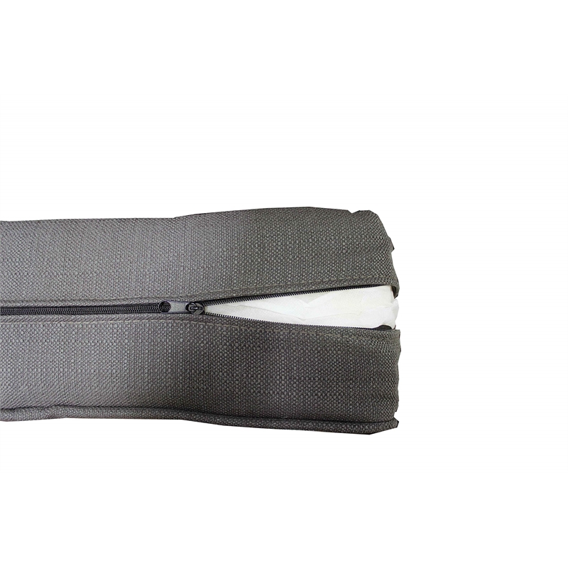 Best Master Venice Fabric Upholstered Living Room Loveseat in Klein Charcoal