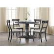 Best Master Furniture Selena Solid Wood Dining Table in Weathered Gray