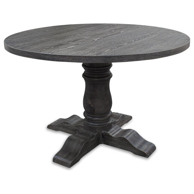Best Master Furniture Selena Solid Wood Dining Table in Weathered Gray