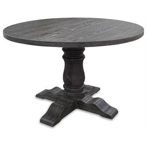 Best Master Furniture Selena Solid Wood Dining Table in Weathered Gray