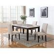 Best Master Celeste Fabric Dining Side Chair in Antique Black/Natural (Set of 2)