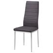 Best Master Chapman Bi Cast Leather Dining Side Chair in Gray (Set of 2)
