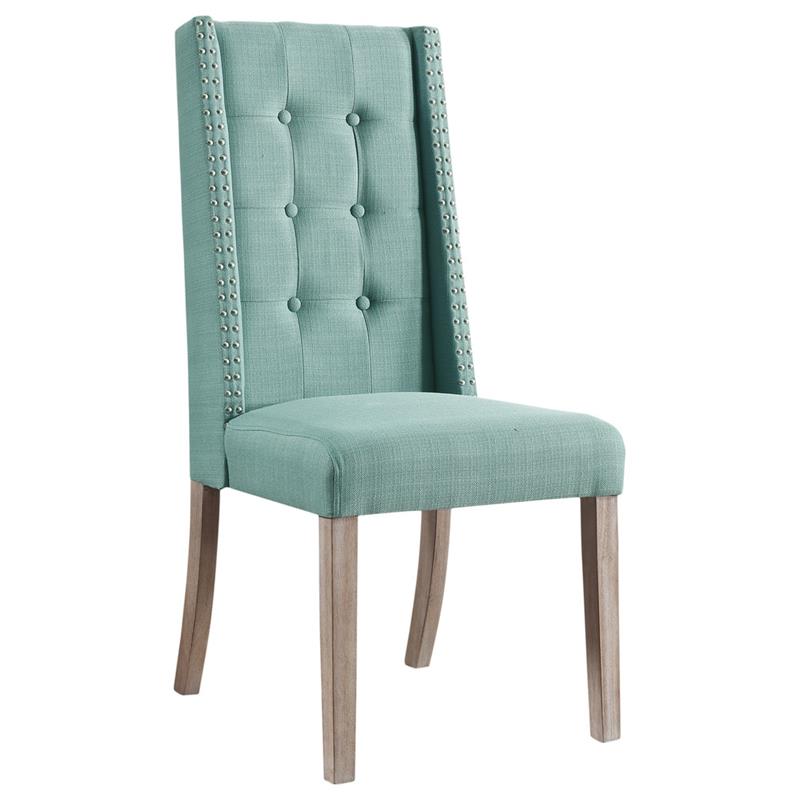 Best Master East Hampton Wood High Back Dining Side Chair in Laguna