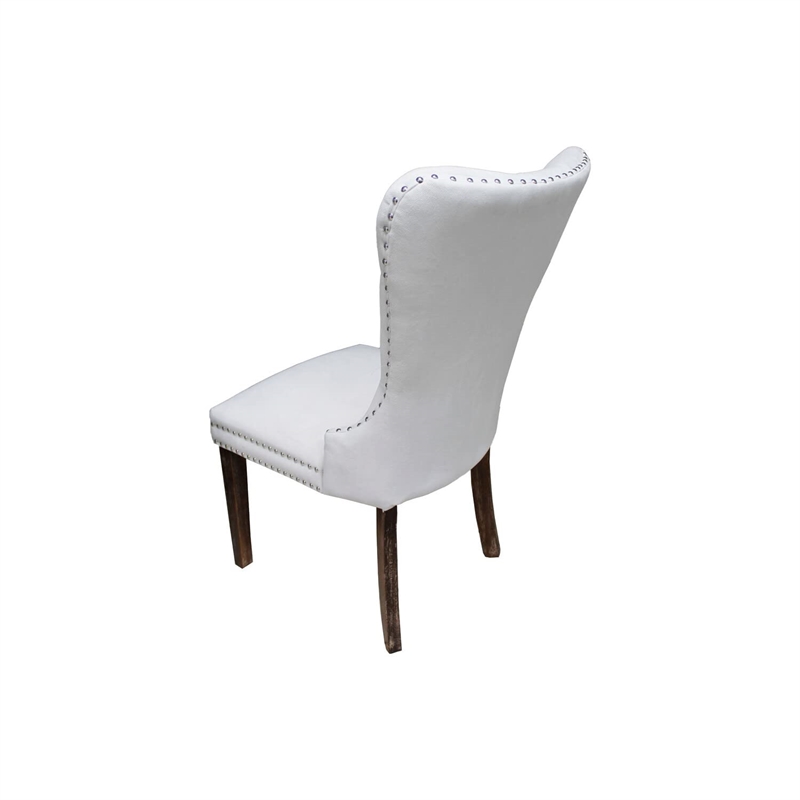 Best Master Julia Light Gray Velvet Dining Side Chair in Beige (Set of 2)