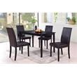 Best Master Megan Contemporary Faux Leather Dining Side Chair - Brown (Set of 2)